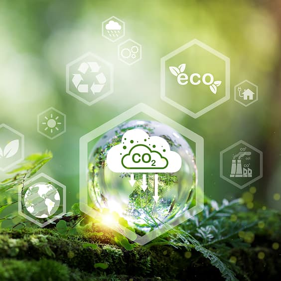 Gleba pokazująca różne chemiczne wykresy gazów